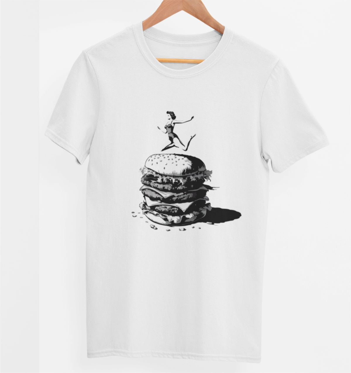 Vit UNISEX T-shirt “Sprung”