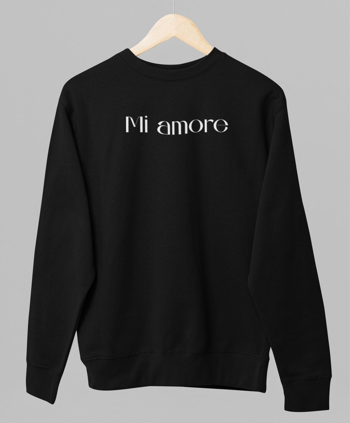 Svart UNISEX tröja “Mi Amore”