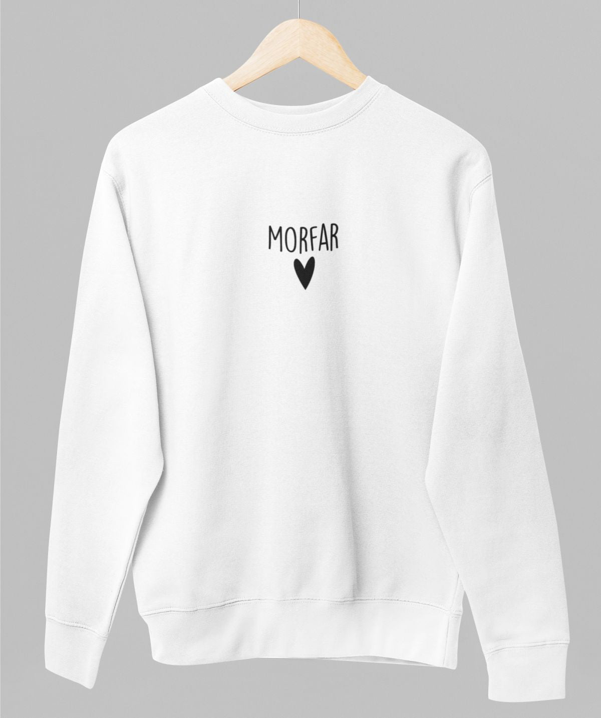 Vit UNISEX tröja “Morfar”