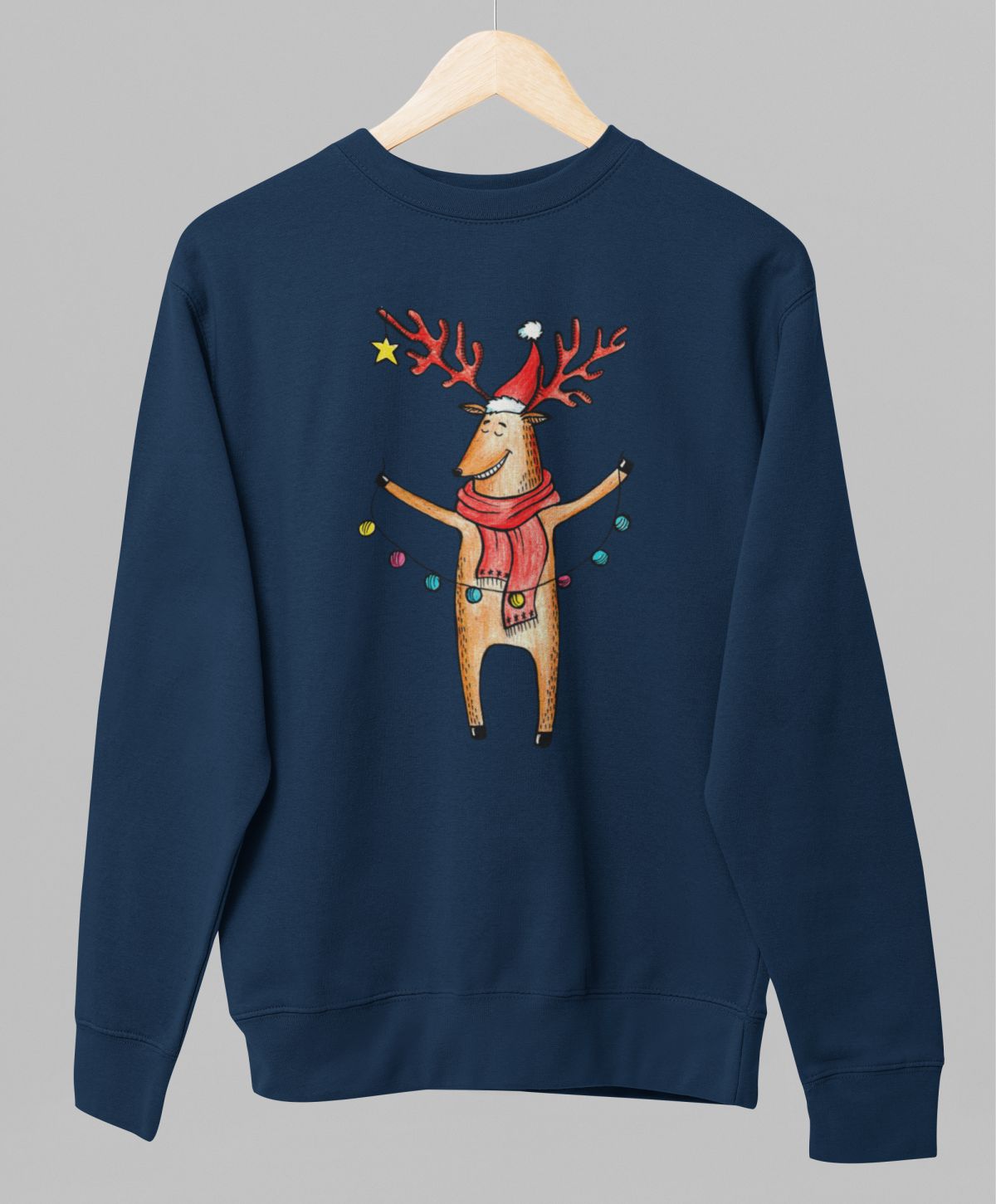 Blå UNISEX tröja “älg”