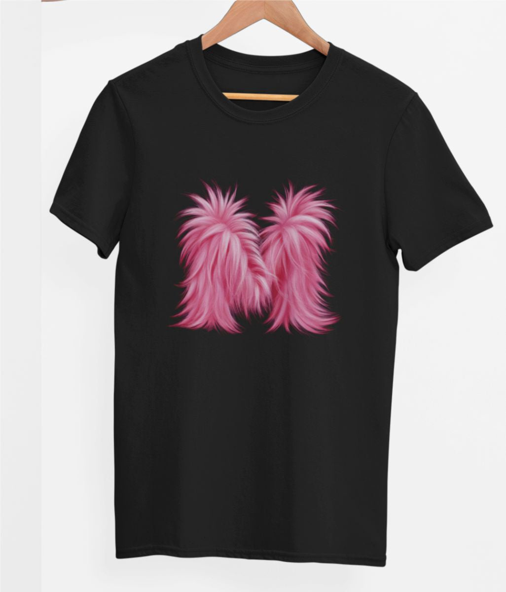 Svart UNISEX T-shirt “M Buchstabe”