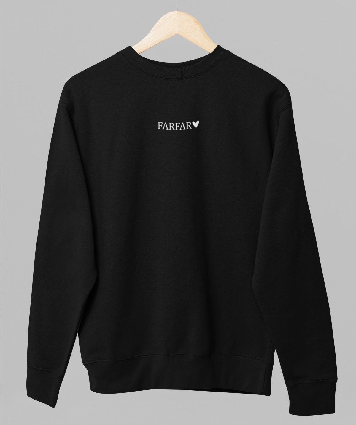 Svart UNISEX tröja “Farfar med hjärta”