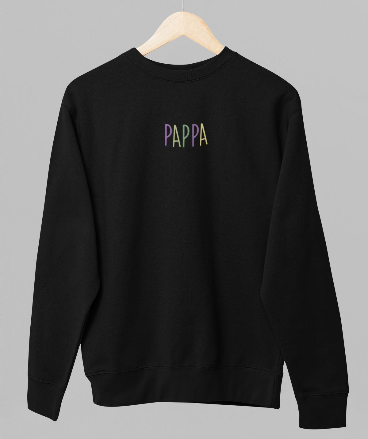 Svart UNISEX tröja “Färgglad pappa”