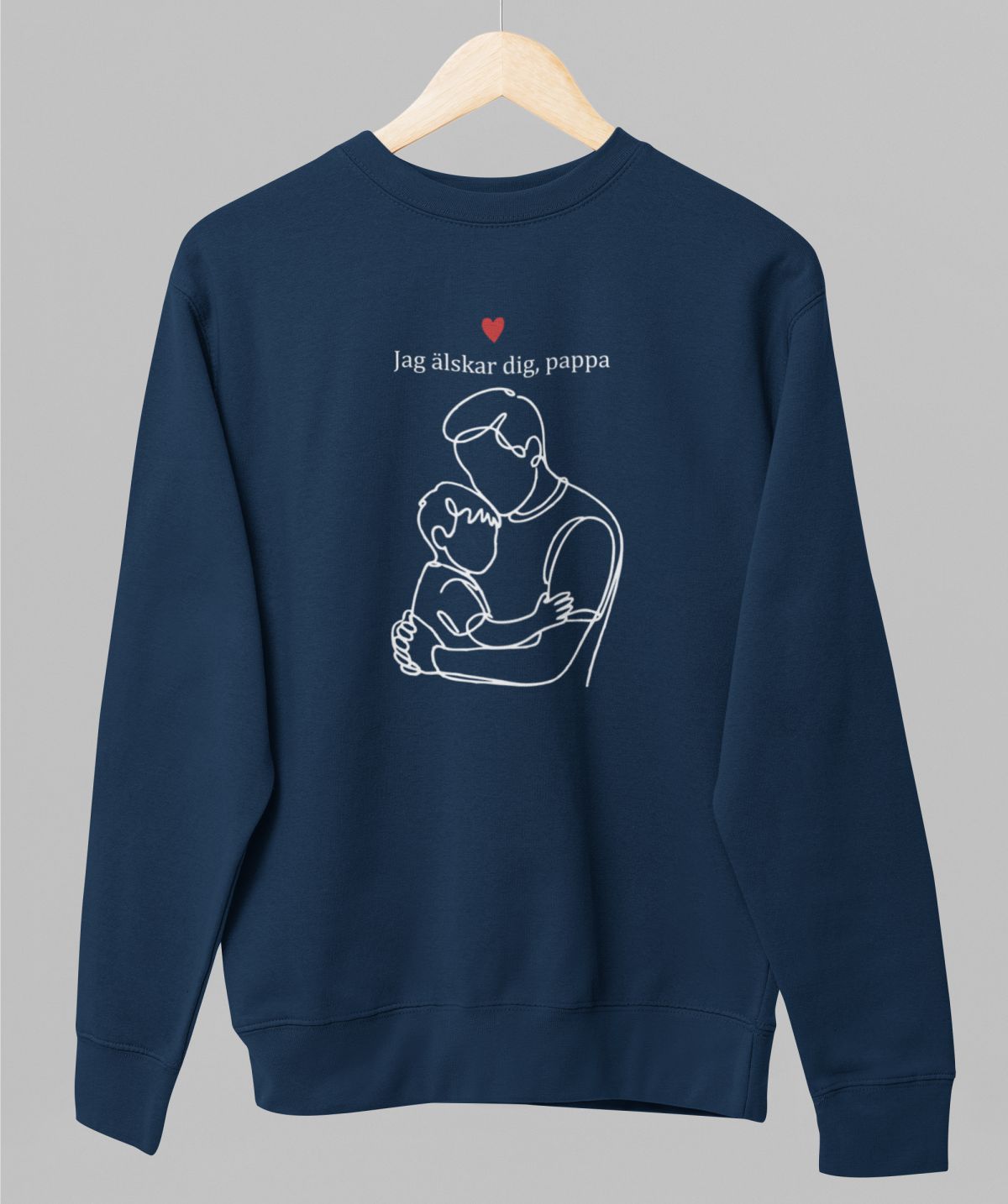 Blå UNISEX tröja “Jag älskar dig”