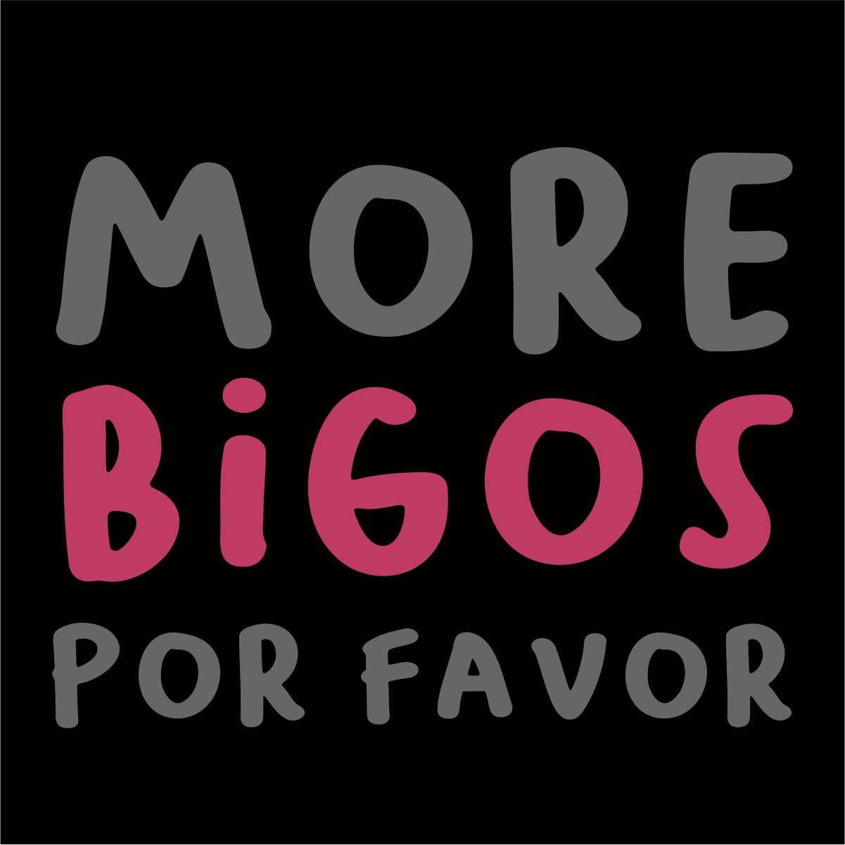 Svart UNISEX T-shirt “More Bigos”