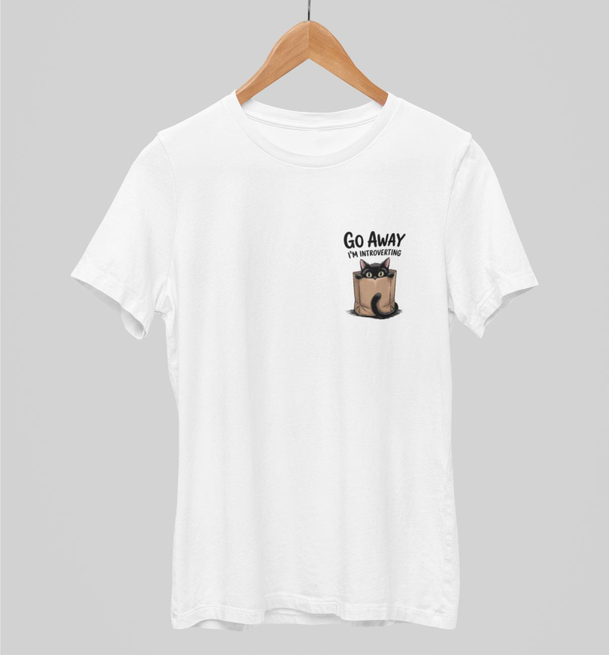 Vit UNISEX T-shirt Go Away