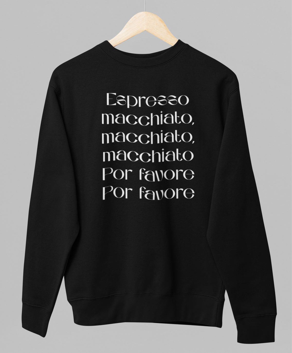 Svart UNISEX tröja “Espresso”