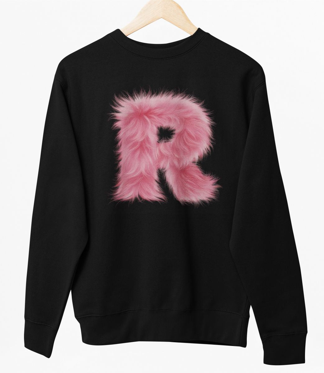 Svart UNISEX tröja “R Buchstabe”