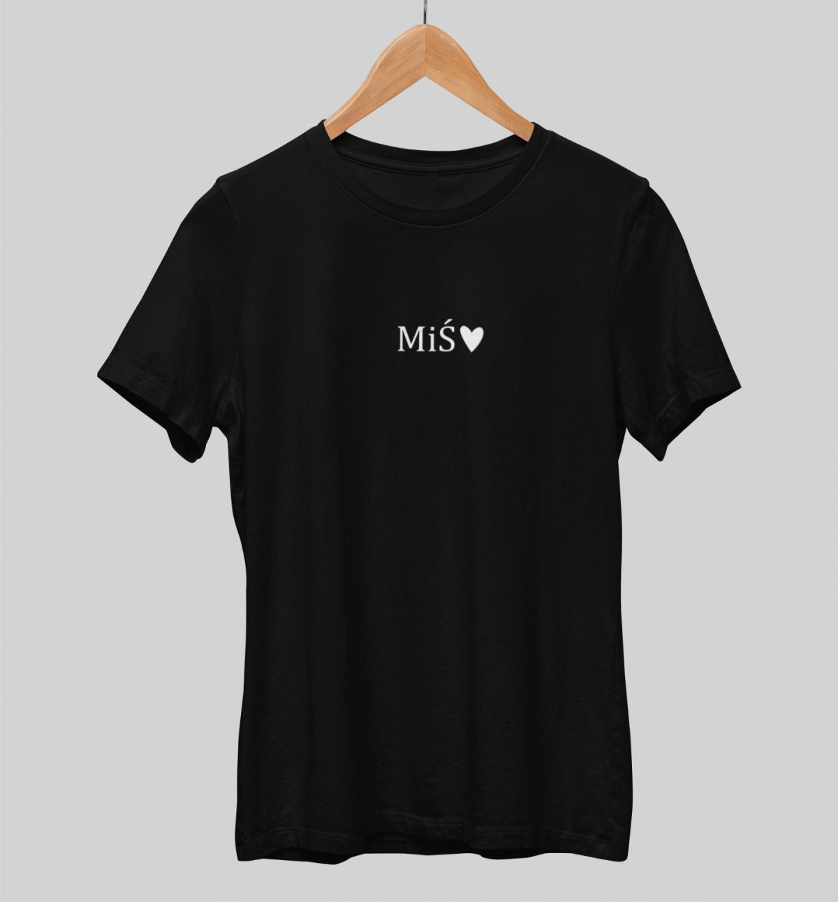 Svart UNISEX T-shirt MIŚ