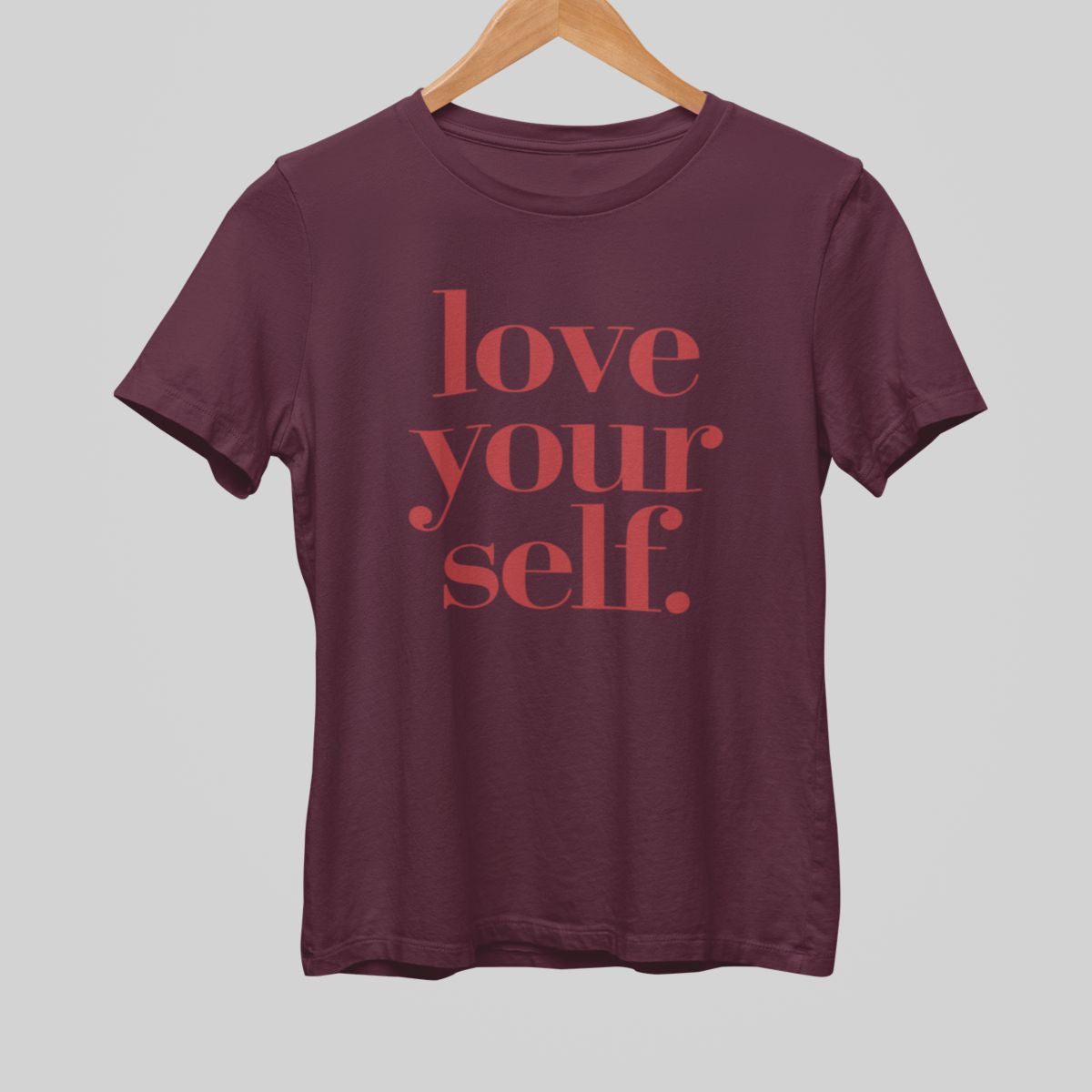 Bordeaux UNISEX T-shirt “LOVE YOURSELF”