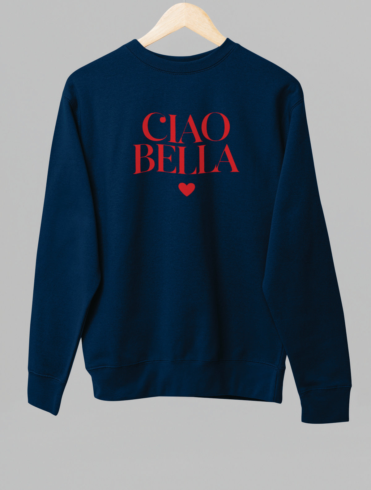 Blå UNISEX tröja “CIAO BELLA”