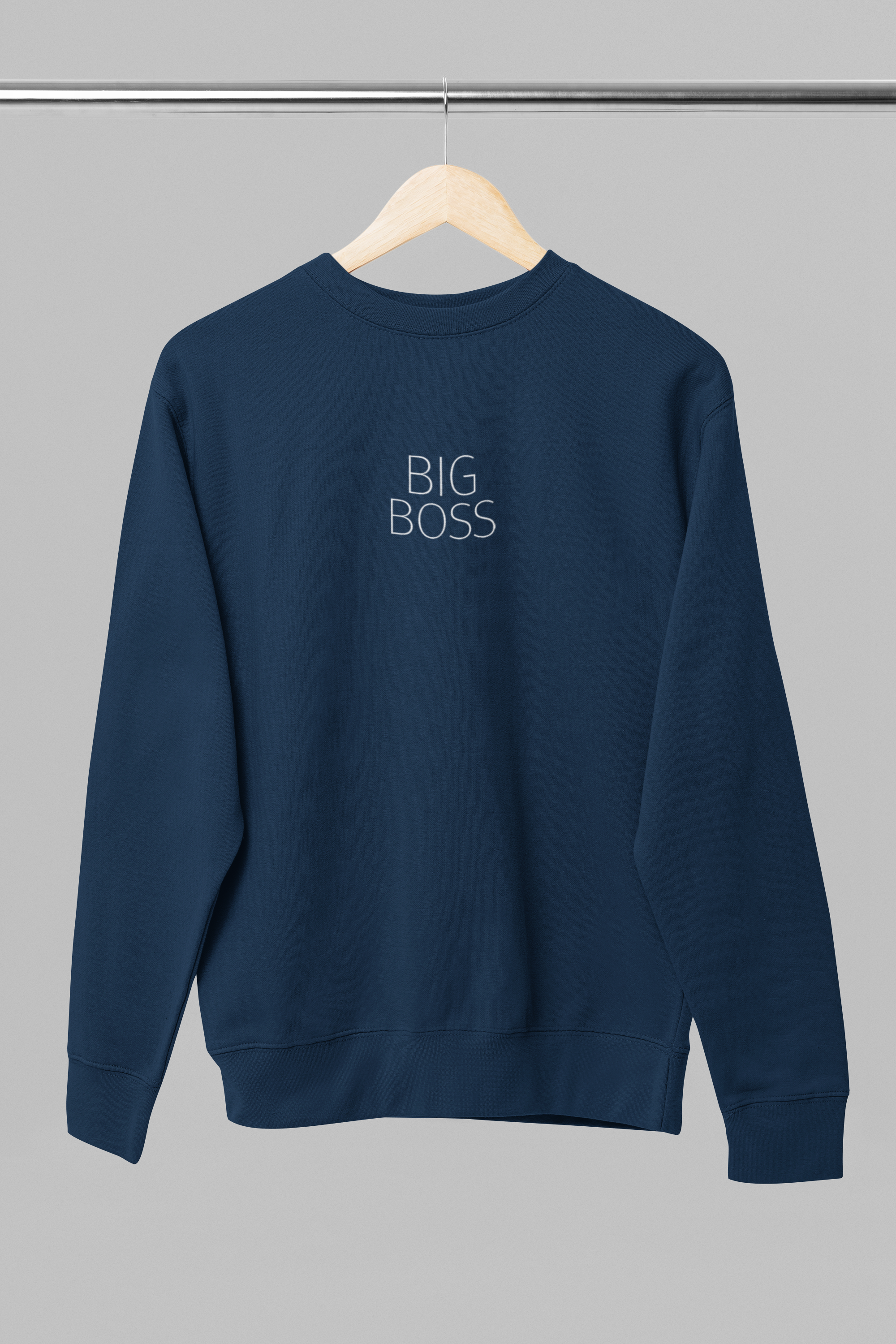 Blå UNISEX tröja “Big Boss"