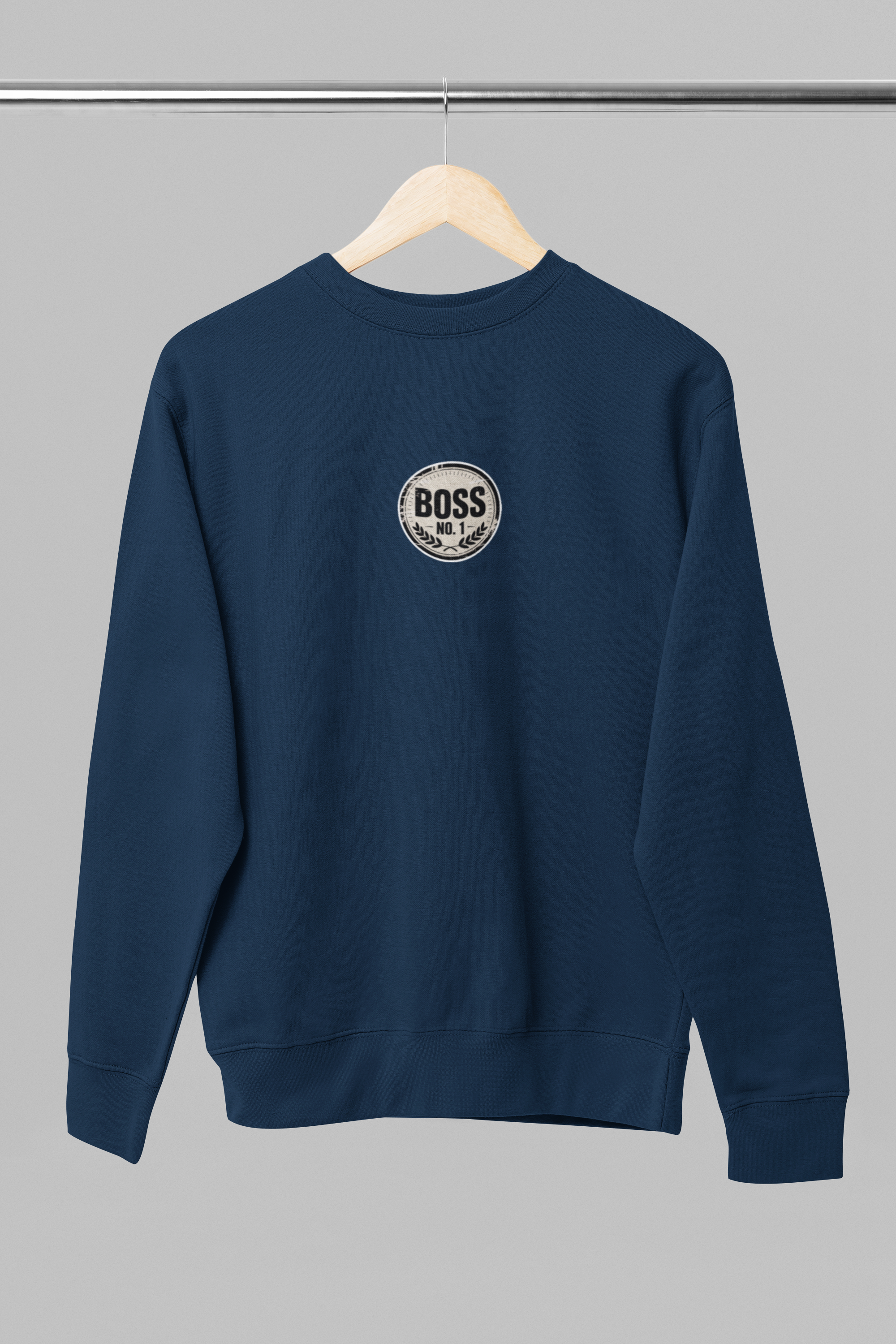 Blå UNISEX tröja “Boss No1"