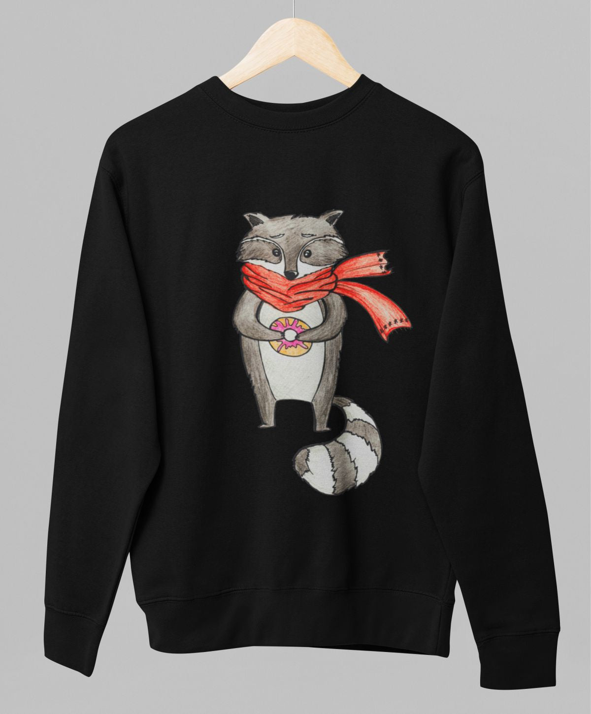 Svart UNISEX tröja “Tvättbjörn”