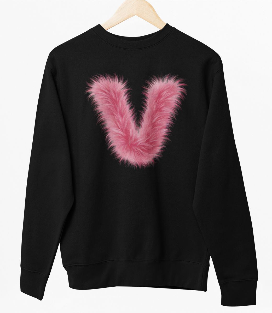 Svart UNISEX tröja “V Buchstabe”