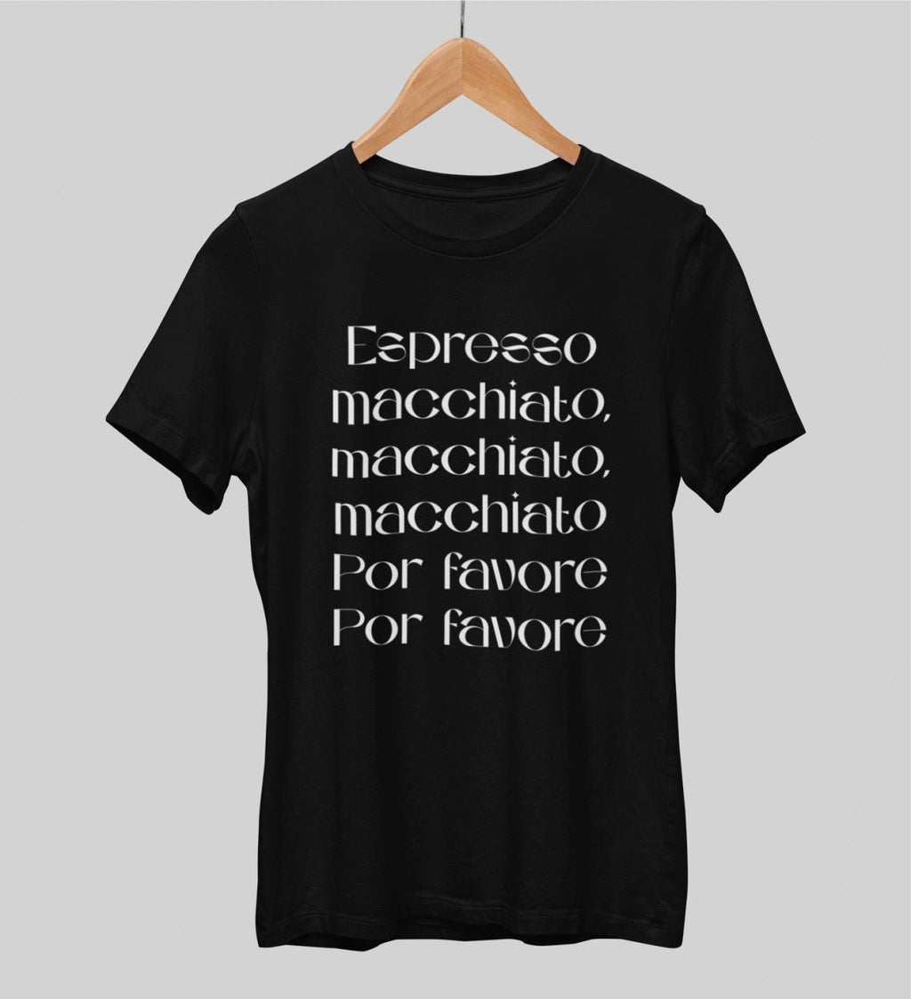 Svart UNISEX T-shirt Espresso