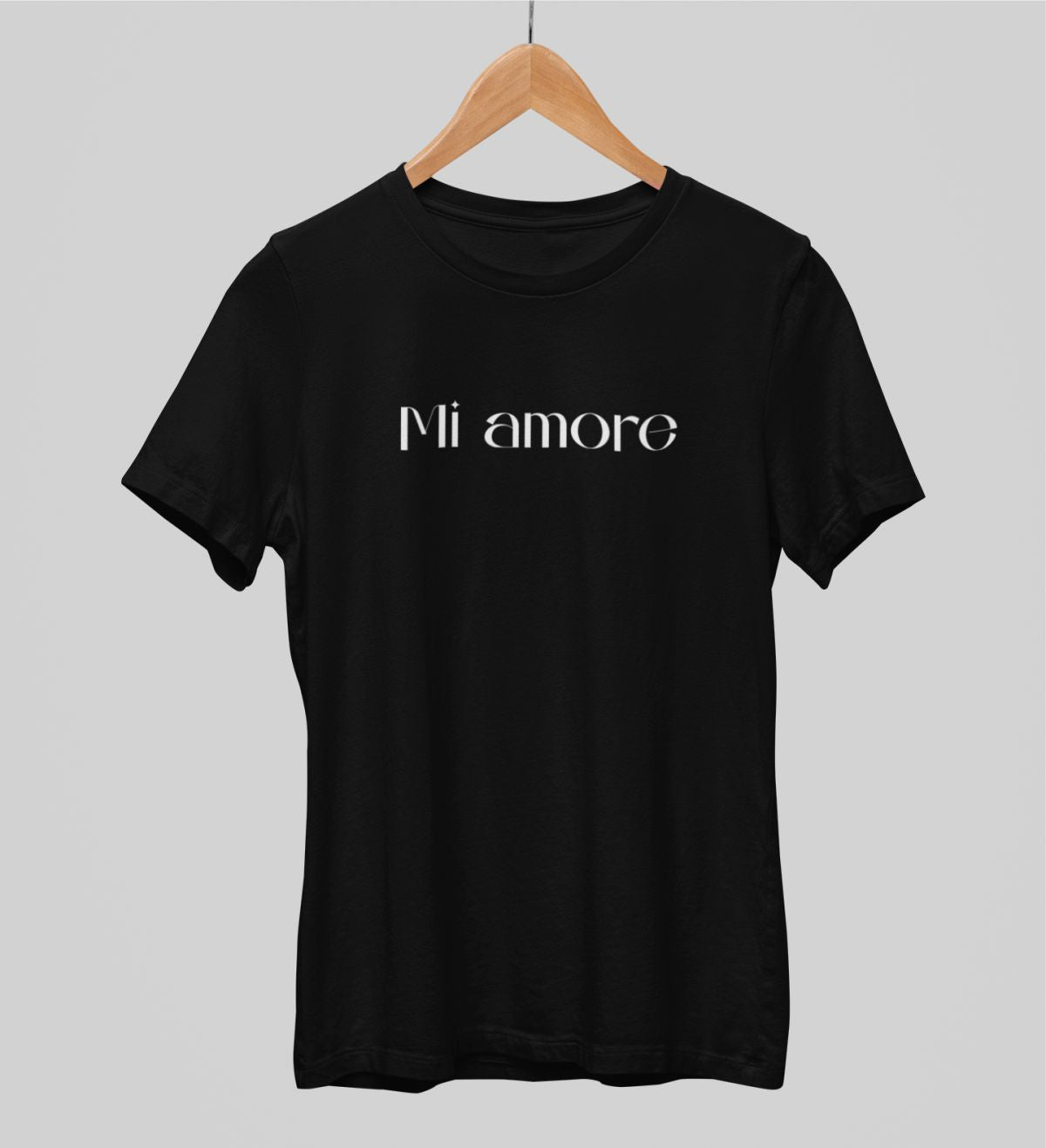 Svart UNISEX T-shirt Mi Amore