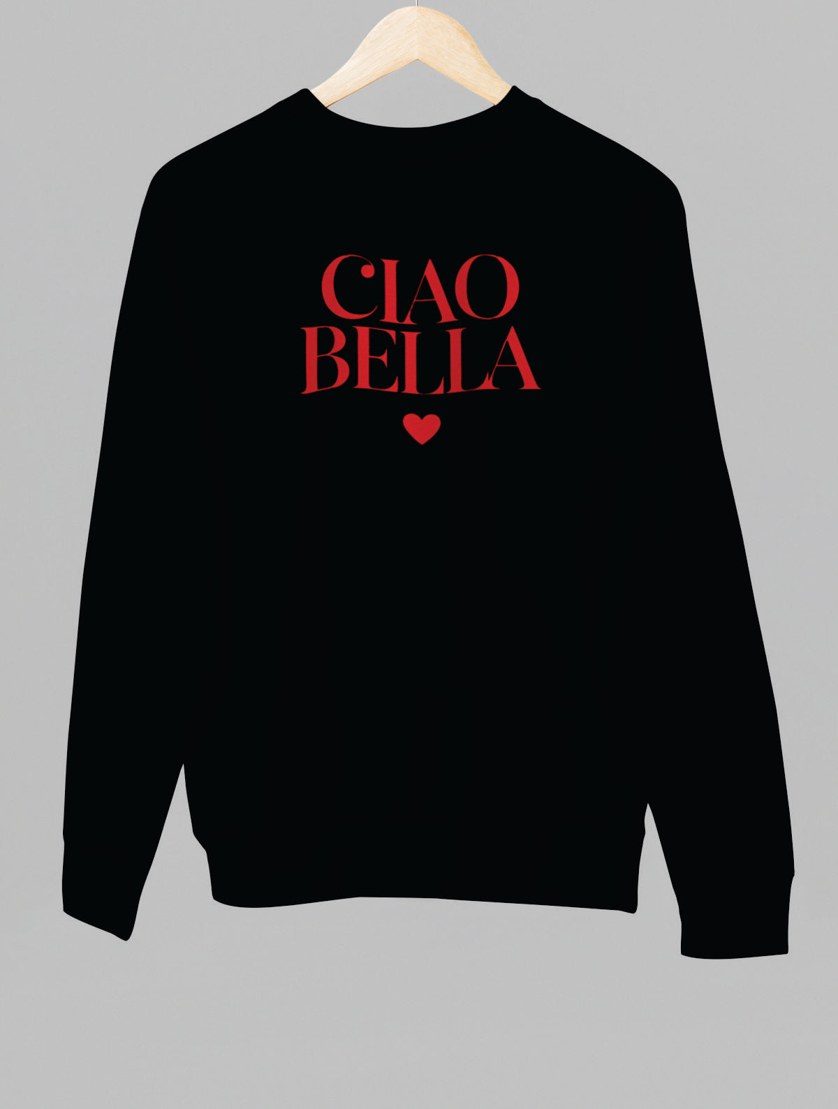 Svart UNISEX tröja “CIAO BELLA”