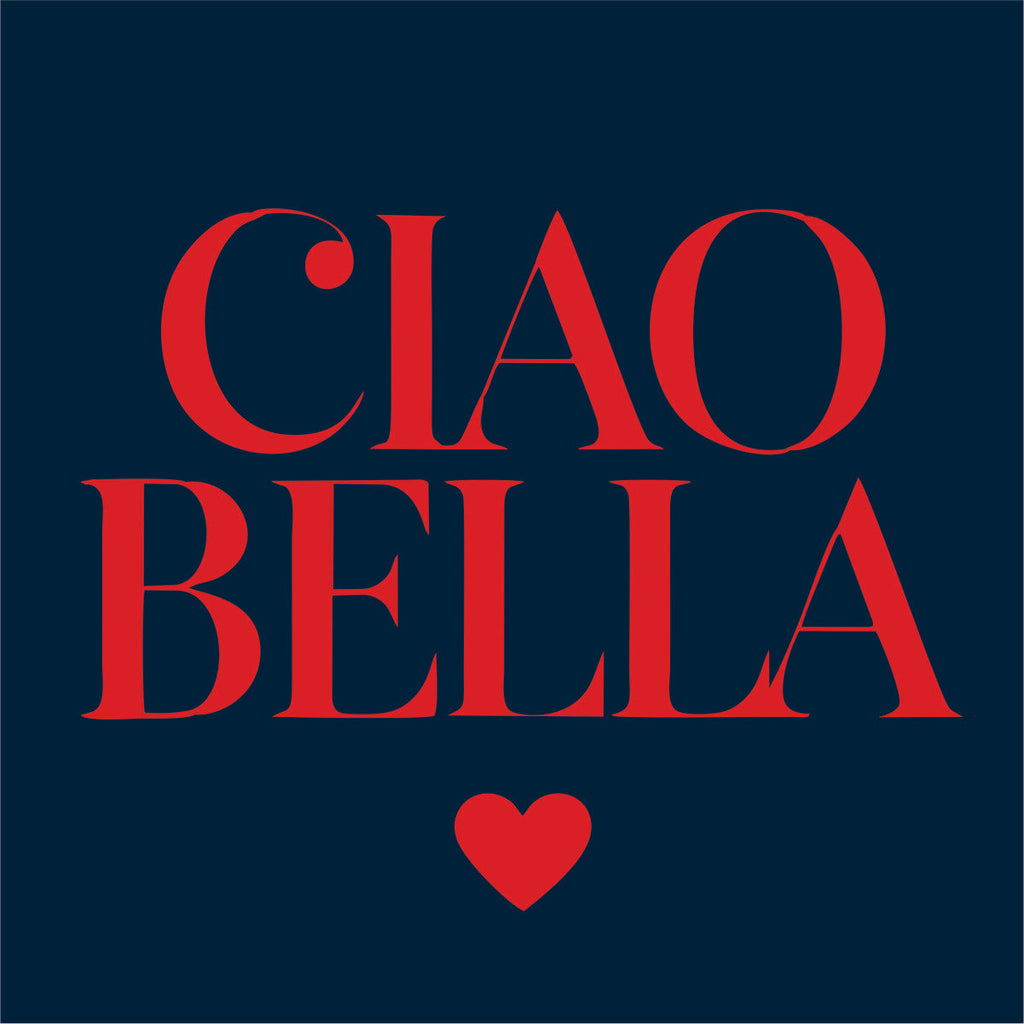 Blå UNISEX tröja “CIAO BELLA”